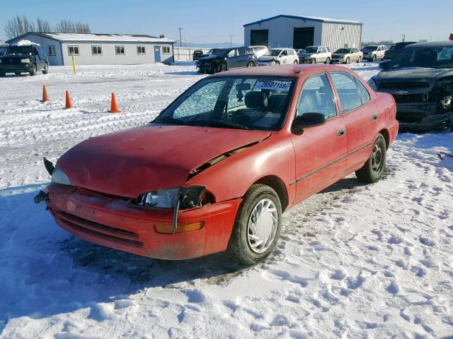 1Y1SK5262TZ024118 - 1996 GEO PRIZM BASE 红色 照片 2