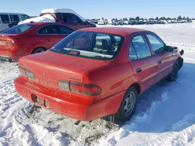 1Y1SK5262TZ024118 - 1996 GEO PRIZM BASE 红色 照片 4