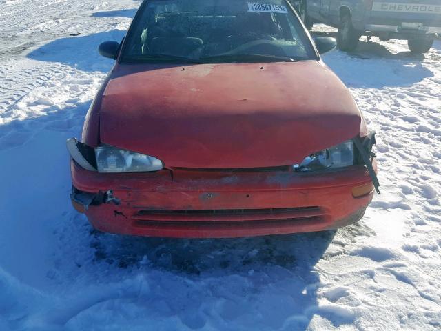 1Y1SK5262TZ024118 - 1996 GEO PRIZM BASE 红色 照片 9