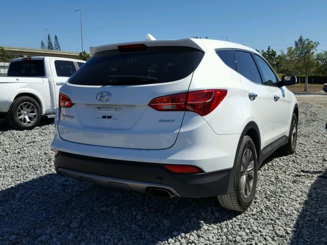 5XYZT3LB9GG363009 - 2016 HYUNDAI SANTA FE S WHITE photo 4