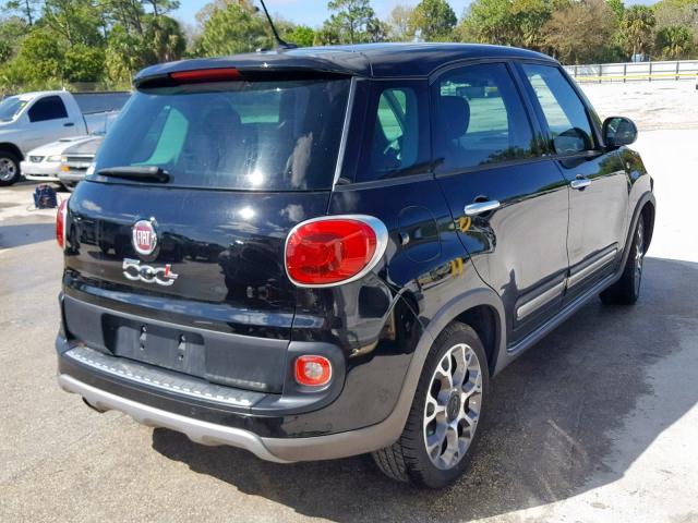 ZFBCFADH8EZ010492 - 2014 FIAT 500L TREKK BLUE photo 4