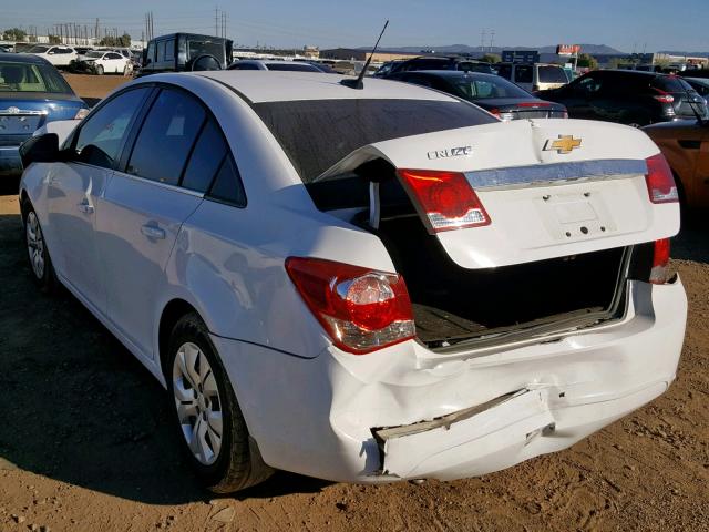 1G1PC5SH9C7353489 - 2012 CHEVROLET CRUZE LS WHITE photo 3