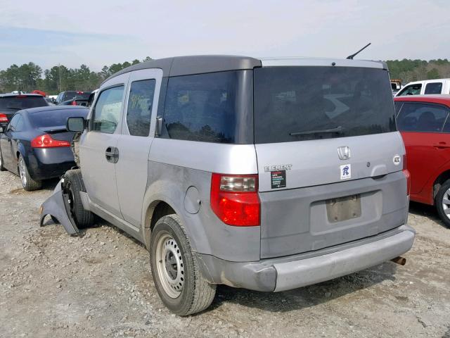 5J6YH17233L014268 - 2003 HONDA ELEMENT DX GRAY photo 3