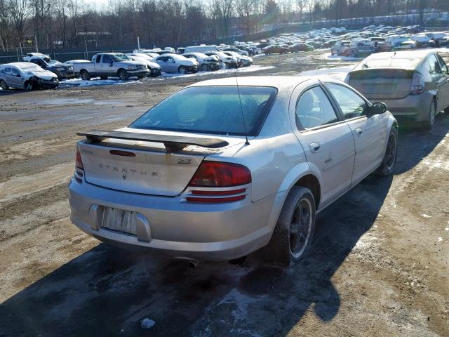 1B3EL76R04N383718 - 2004 DODGE STRATUS R/ SILVER photo 4