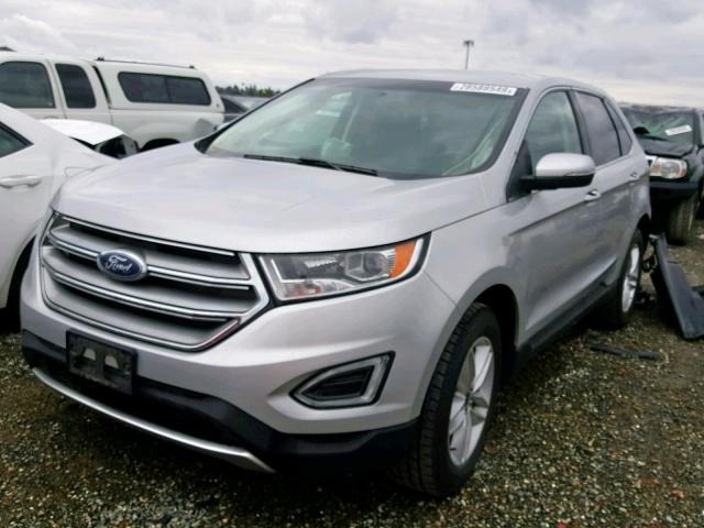 2FMPK3J86GBC12016 - 2016 FORD EDGE SEL GRAY photo 2