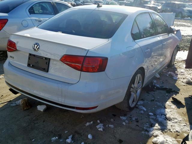 3VW4T7AJ7FM254798 - 2015 VOLKSWAGEN JETTA GLI WHITE photo 4