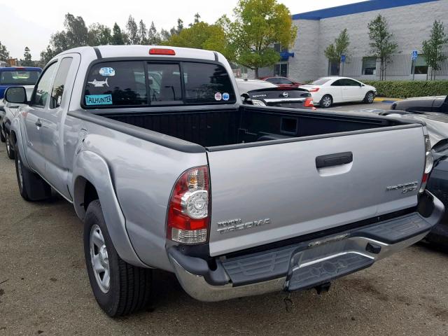 5TFTX4GN2CX014110 - 2012 TOYOTA TACOMA PRE SILVER photo 3