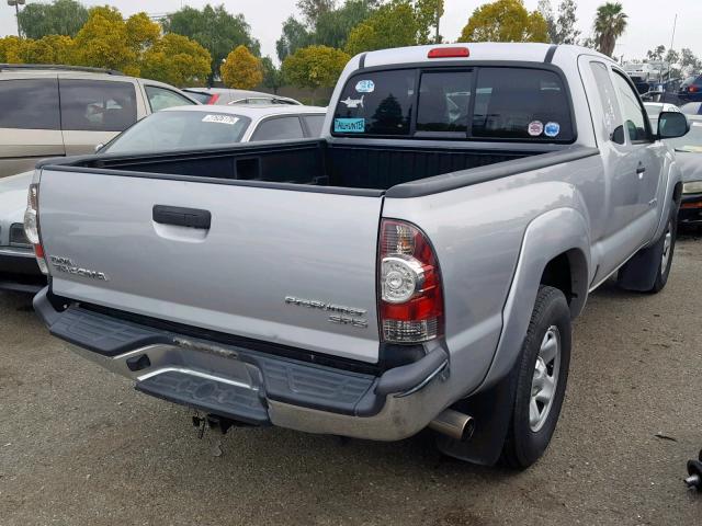 5TFTX4GN2CX014110 - 2012 TOYOTA TACOMA PRE SILVER photo 4