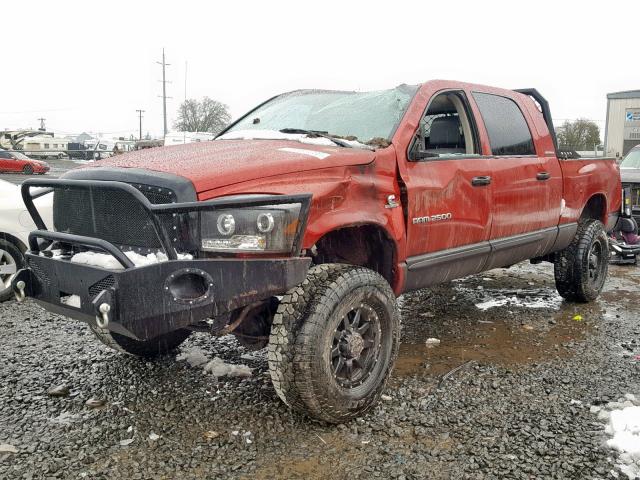 3D3KS29C96G176343 - 2006 DODGE RAM 2500 MAROON photo 2