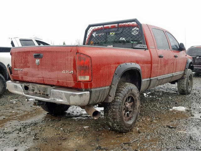 3D3KS29C96G176343 - 2006 DODGE RAM 2500 MAROON photo 4