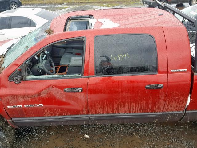 3D3KS29C96G176343 - 2006 DODGE RAM 2500 MAROON photo 9