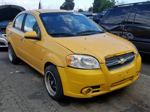 KL1TG56678B182773 - 2008 CHEVROLET AVEO LT YELLOW photo 1