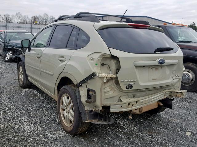 JF2GPAKC9E8337008 - 2014 SUBARU XV CROSSTR TAN photo 3