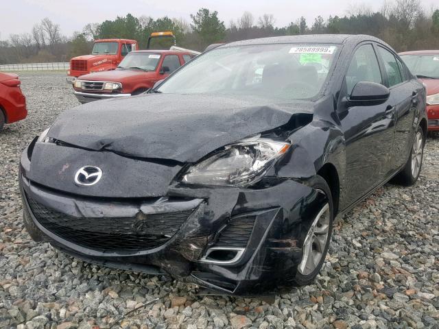 JM1BL1W55B1472300 - 2011 MAZDA 3 S BLACK photo 2