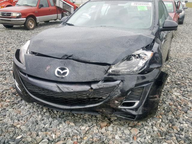 JM1BL1W55B1472300 - 2011 MAZDA 3 S BLACK photo 9