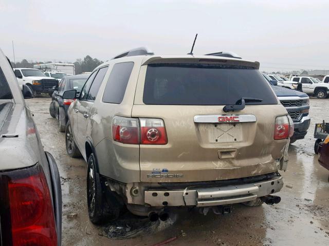 1GKER13D39J106583 - 2009 GMC ACADIA SLE GOLD photo 3