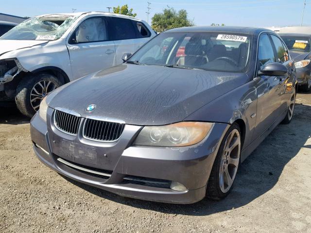 WBAVB33586KS36558 - 2006 BMW 330 I CHARCOAL photo 2