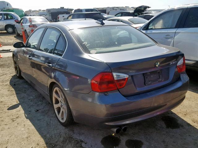 WBAVB33586KS36558 - 2006 BMW 330 I CHARCOAL photo 3