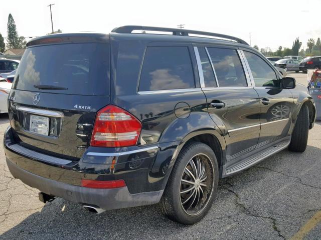 4JGBF71E98A372772 - 2008 MERCEDES-BENZ GL 450 4MA BLACK photo 4