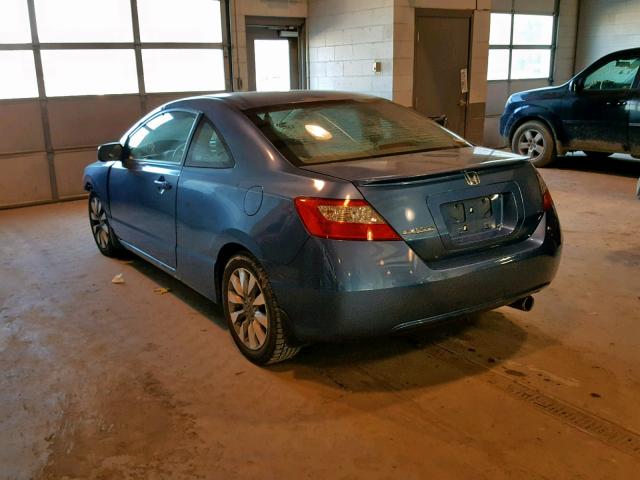 2HGFG12959H507669 - 2009 HONDA CIVIC EXL BLUE photo 3