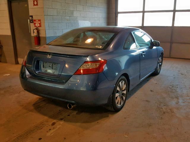 2HGFG12959H507669 - 2009 HONDA CIVIC EXL BLUE photo 4