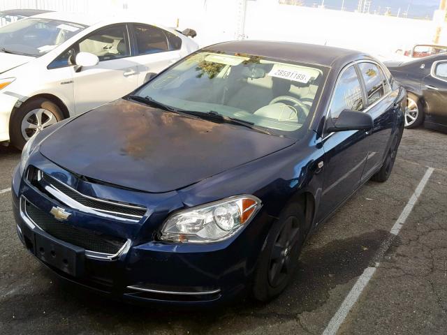 1G1ZG57BX84257638 - 2008 CHEVROLET MALIBU LS BLUE photo 2