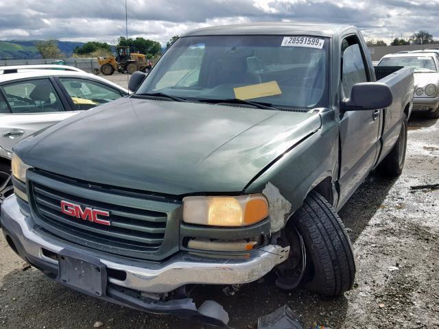 1GTEC14V46Z120896 - 2006 GMC NEW SIERRA GREEN photo 2