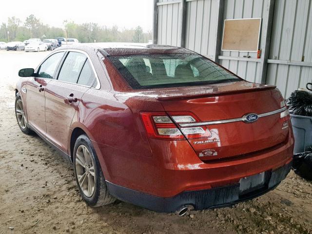 1FAHP2E89EG128637 - 2014 FORD TAURUS SEL MAROON photo 3