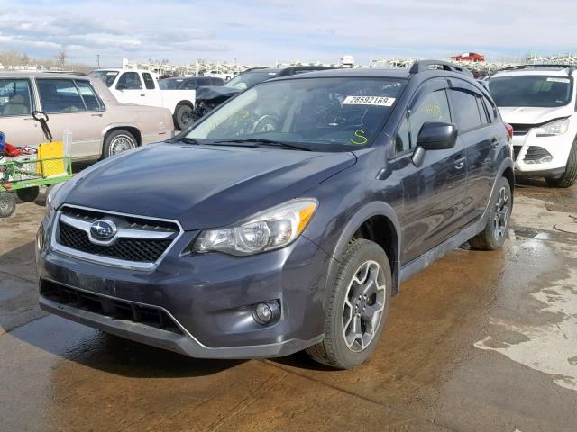 JF2GPAKC9E8291180 - 2014 SUBARU XV CROSSTR BLACK photo 2