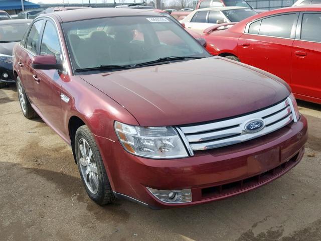 1FAHP27W68G170148 - 2008 FORD TAURUS SEL BURGUNDY photo 1