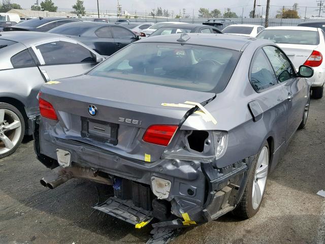 WBAKE5C55BE574191 - 2011 BMW 328 I SULE SILVER photo 4