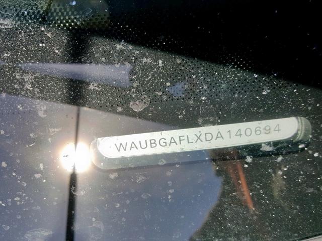 WAUBGAFLXDA140694 - 2013 AUDI S4 PREMIUM BLACK photo 10