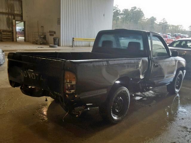 4TANL42N8TZ181177 - 1996 TOYOTA TACOMA BLACK photo 4