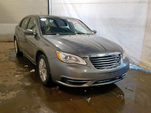 1C3CCBAB4DN561394 - 2013 CHRYSLER 200 LX GRAY photo 1