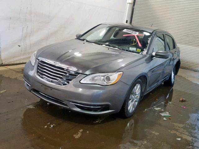 1C3CCBAB4DN561394 - 2013 CHRYSLER 200 LX GRAY photo 2