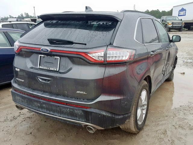 2FMPK3J85HBB10322 - 2017 FORD EDGE SEL GRAY photo 4