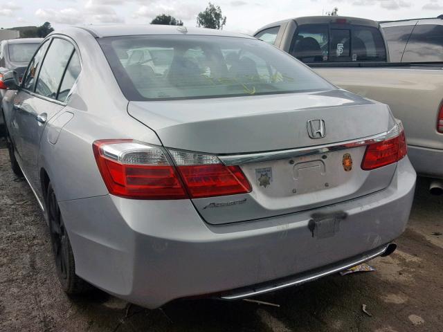 1HGCR2F88EA300528 - 2014 HONDA ACCORD EXL SILVER photo 3