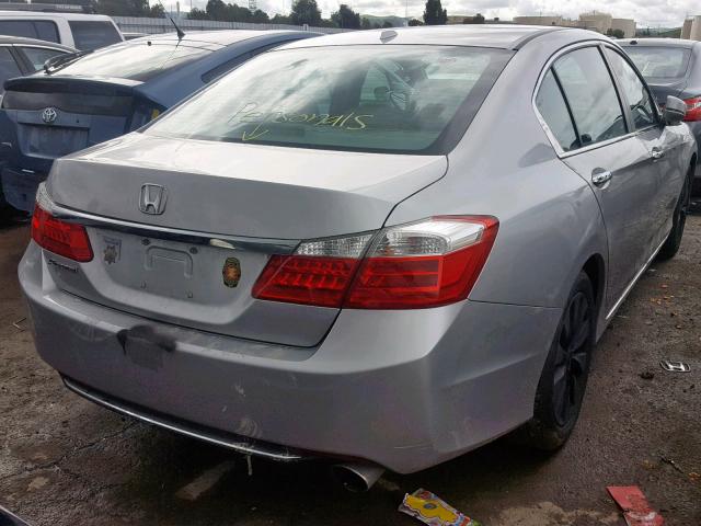 1HGCR2F88EA300528 - 2014 HONDA ACCORD EXL SILVER photo 4