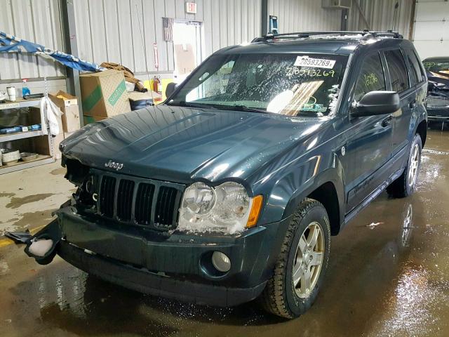 1J4HR48N75C630291 - 2005 JEEP GRAND CHER BLUE photo 2