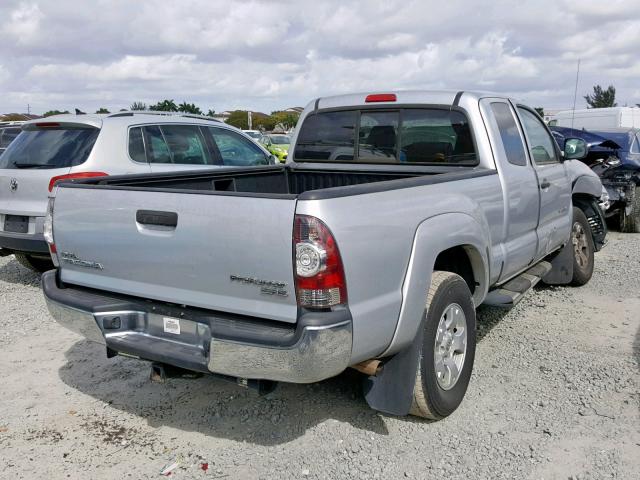 5TFTX4GN1BX004005 - 2011 TOYOTA TACOMA PRE SILVER photo 4