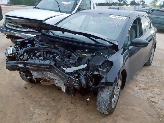 KNAFK4A68G5610124 - 2016 KIA FORTE LX BLACK photo 2