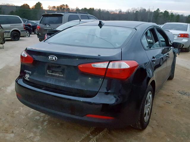 KNAFK4A68G5610124 - 2016 KIA FORTE LX BLACK photo 4