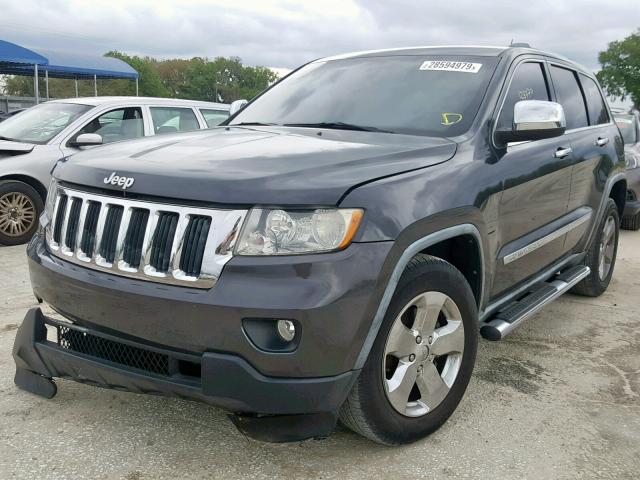 1J4RS4GG8BC537450 - 2011 JEEP GRAND CHER GRAY photo 2