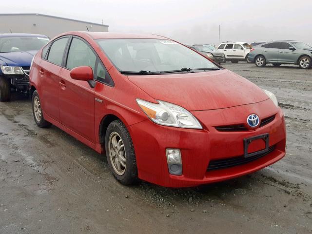 JTDKN3DU0B0284631 - 2011 TOYOTA PRIUS RED photo 1