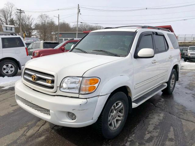 5TDBT48A43S150375 - 2003 TOYOTA SEQUOIA LI WHITE photo 2