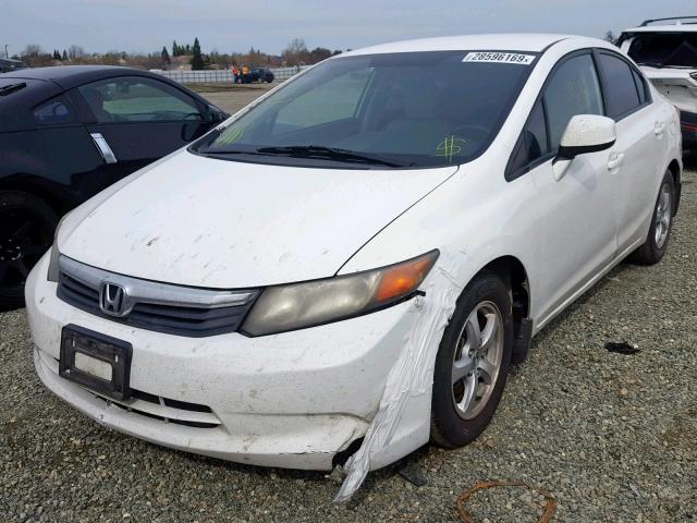 19XFB5F55CE000432 - 2012 HONDA CIVIC NATU WHITE photo 2