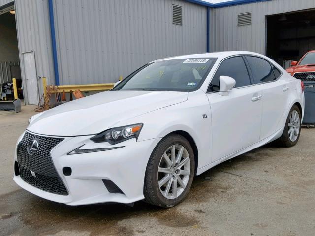 JTHBF1D24F5062147 - 2015 LEXUS IS 250 WHITE photo 2