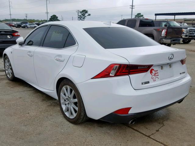 JTHBF1D24F5062147 - 2015 LEXUS IS 250 WHITE photo 3