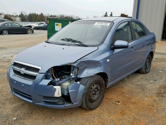 KL1TD56657B045788 - 2007 CHEVROLET AVEO BASE Көк фото 2