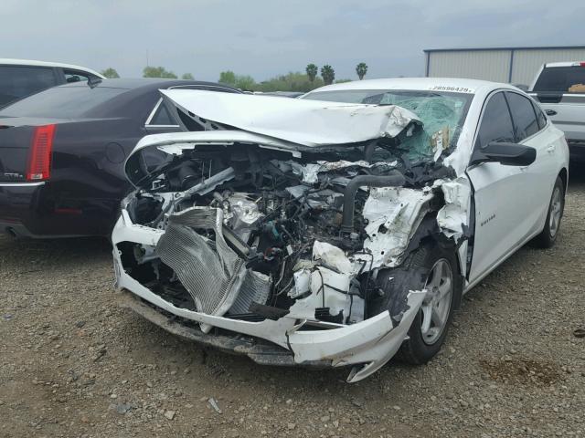 1G1ZB5STXJF119638 - 2018 CHEVROLET MALIBU LS WHITE photo 2